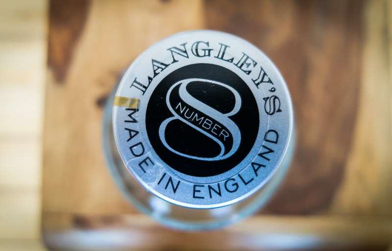 Langley's No. 8 Gin bottle top