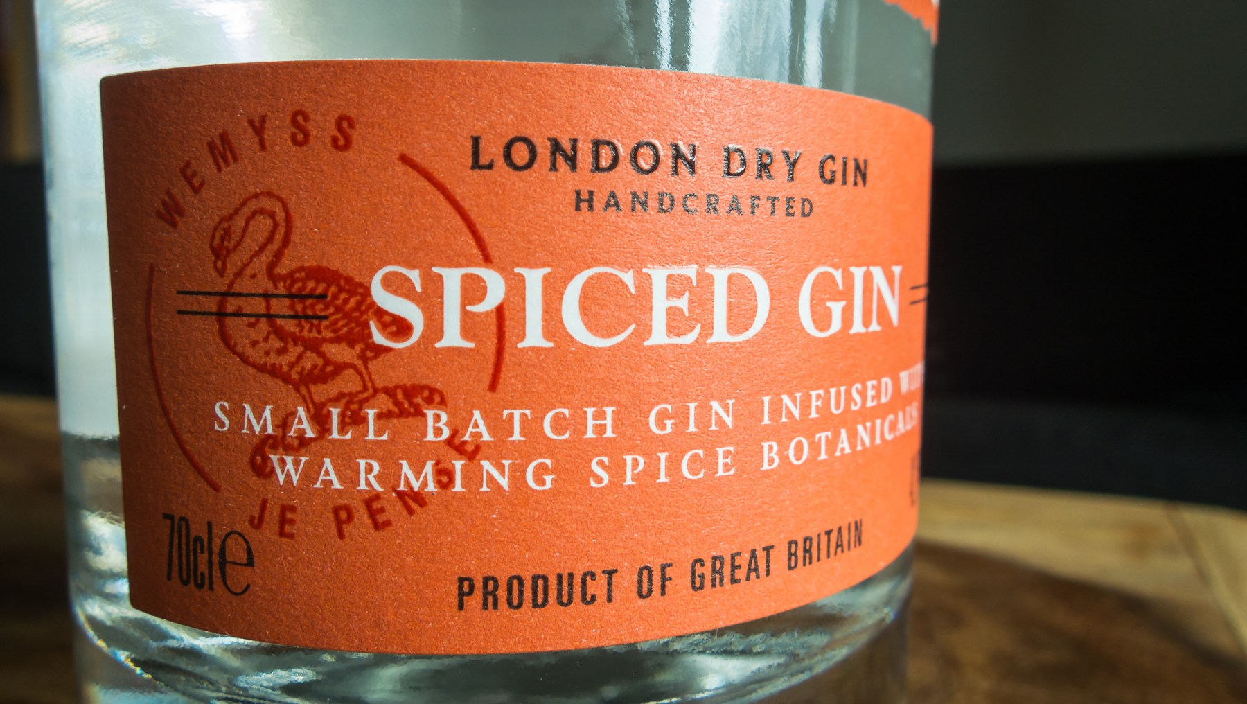 Darnley' View Spiced Gin label