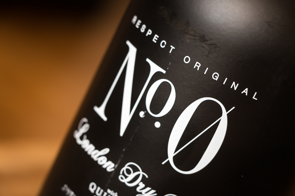 No. 0 Gin Label. Photo: Michael Sperling.