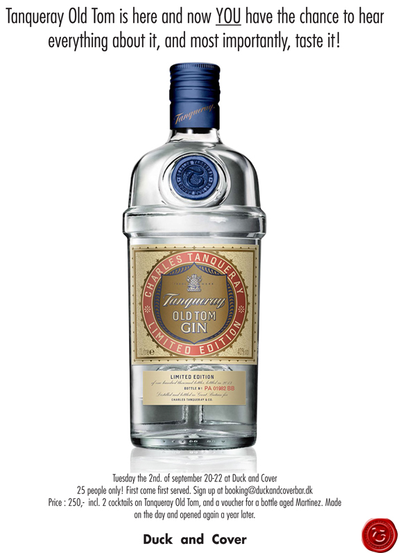 Tanqueray Old Tom event. Photo: Duck and Cover.