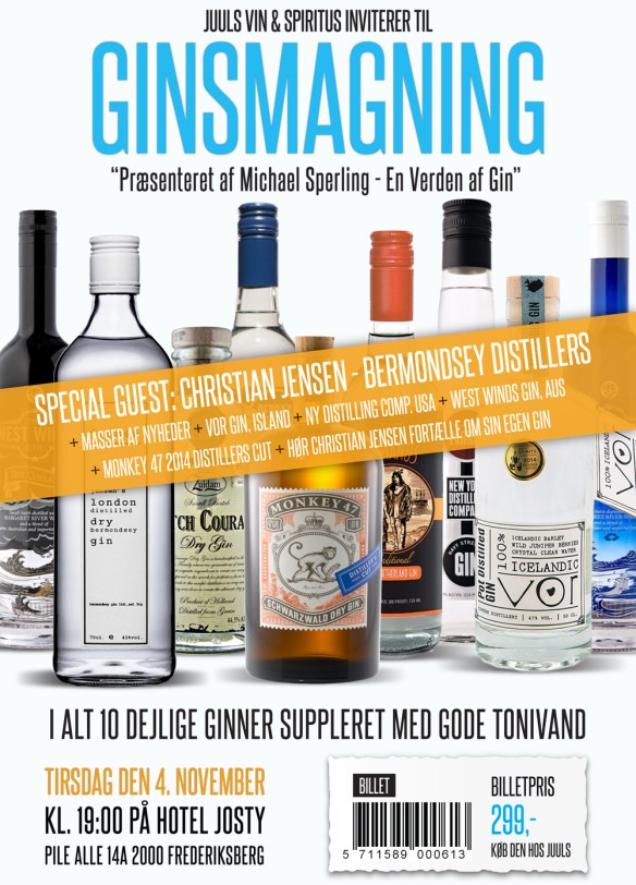 Ginsmagning med Juuls. Photo by Juuls Vin og Spiritus.