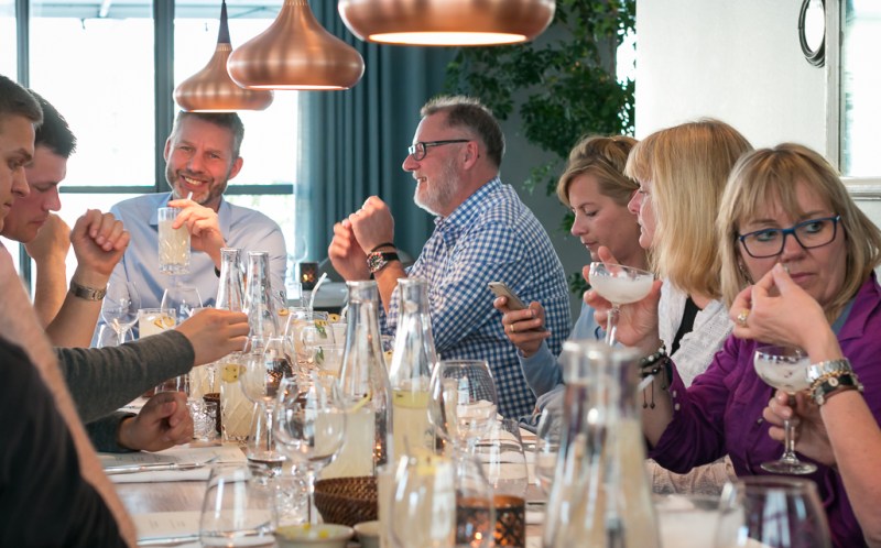 Gin Master Class på restaurant Verandah. Photo by Michael Sperling.