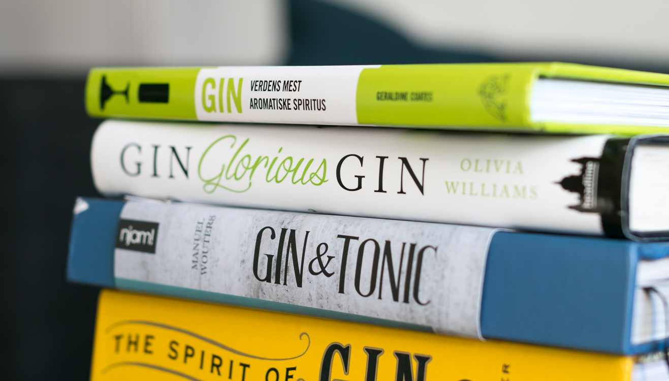 Gin books. Photo by Michael Sperling, En Verden af Gin.