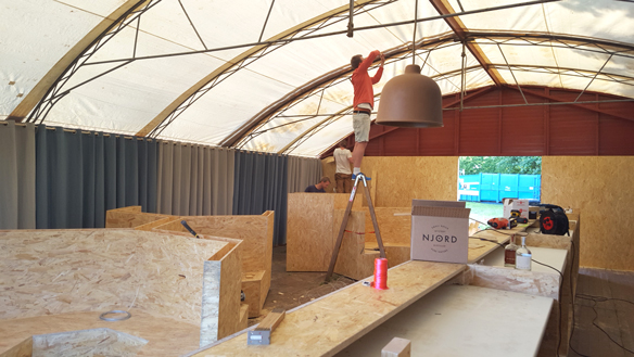 Byggeriet af årets Njord Gin Club er i fuld gang. Photo by: Spirit of Njord.