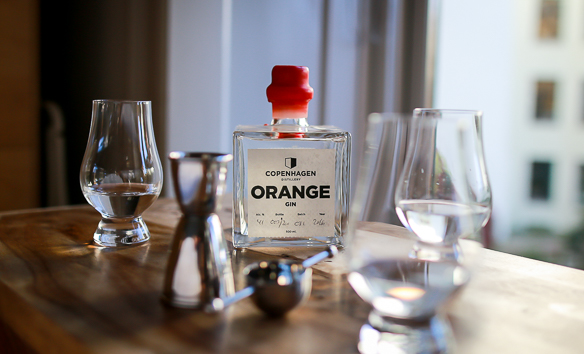Copenhagen Distillery Orange Gin. Photo by Michael Sperling.
