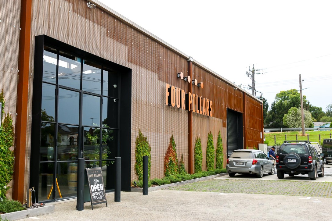 The Four Pillars Distillery i Healesville. Photo by Michael Sperling.