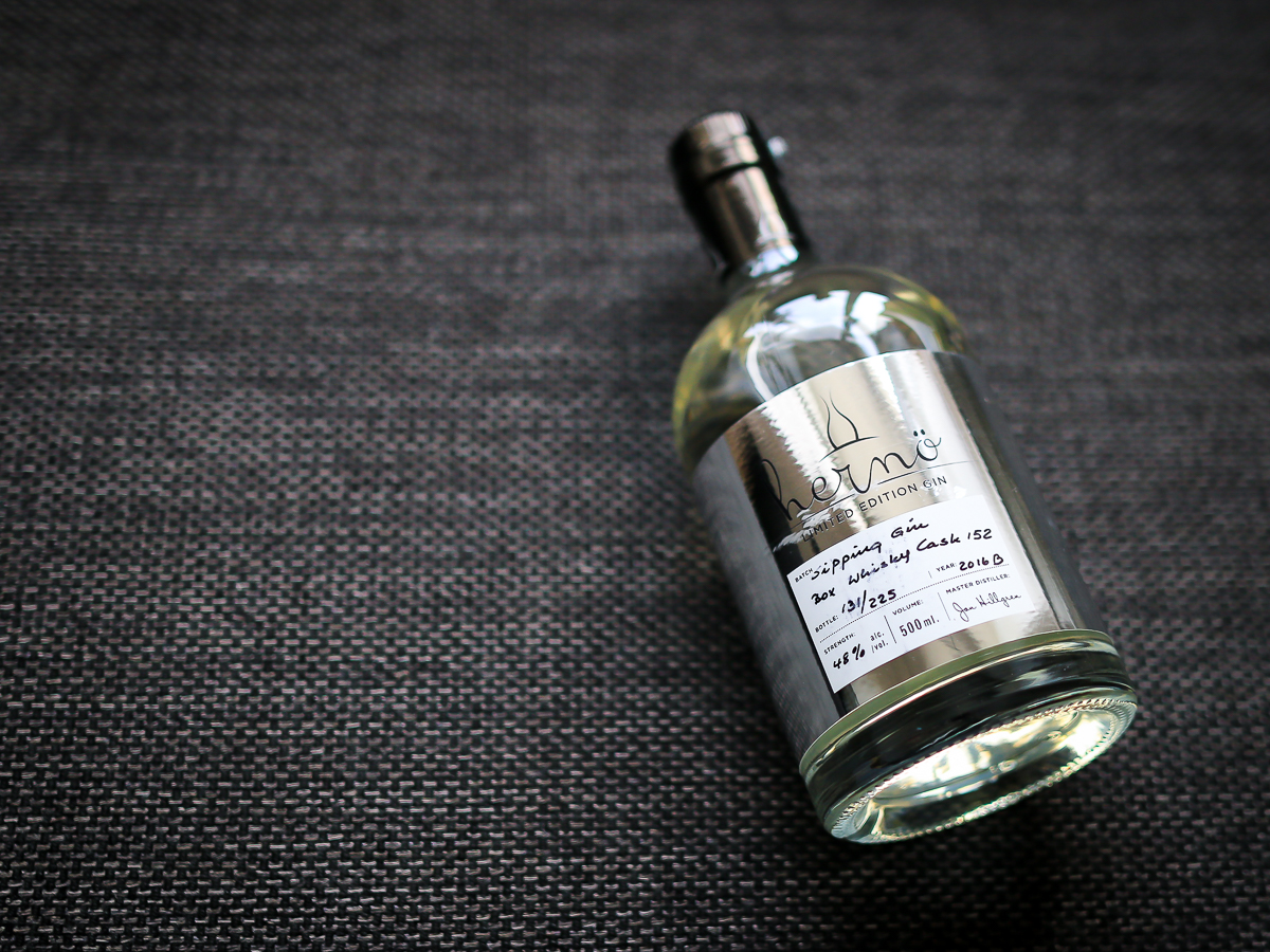Hernö Sipping Gin. Photo by Michael Sperling.