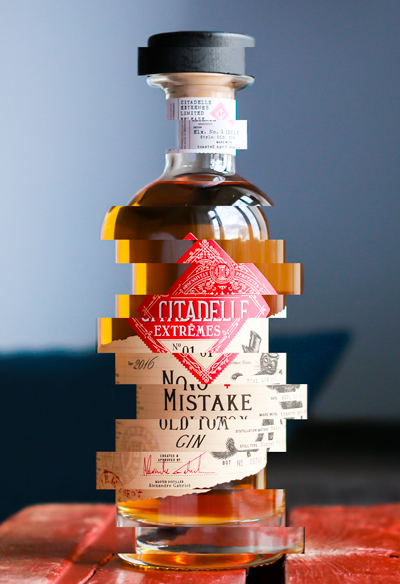 Citadelle No Mistake Old Tom Gin. Photo and graphics by Michael Sperling.