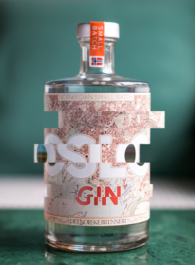 Oslo Gin. Photo and graphics by Michael Sperling.