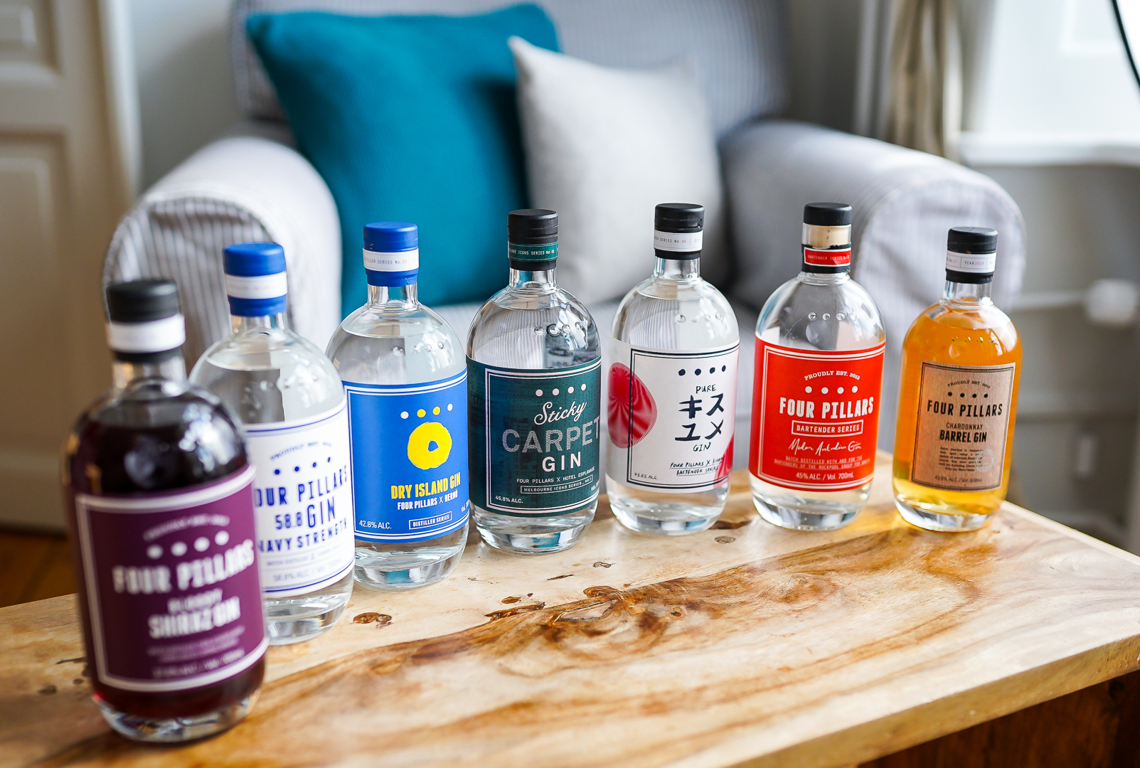 Four Pillars Gins. Photo by Michael Sperling.