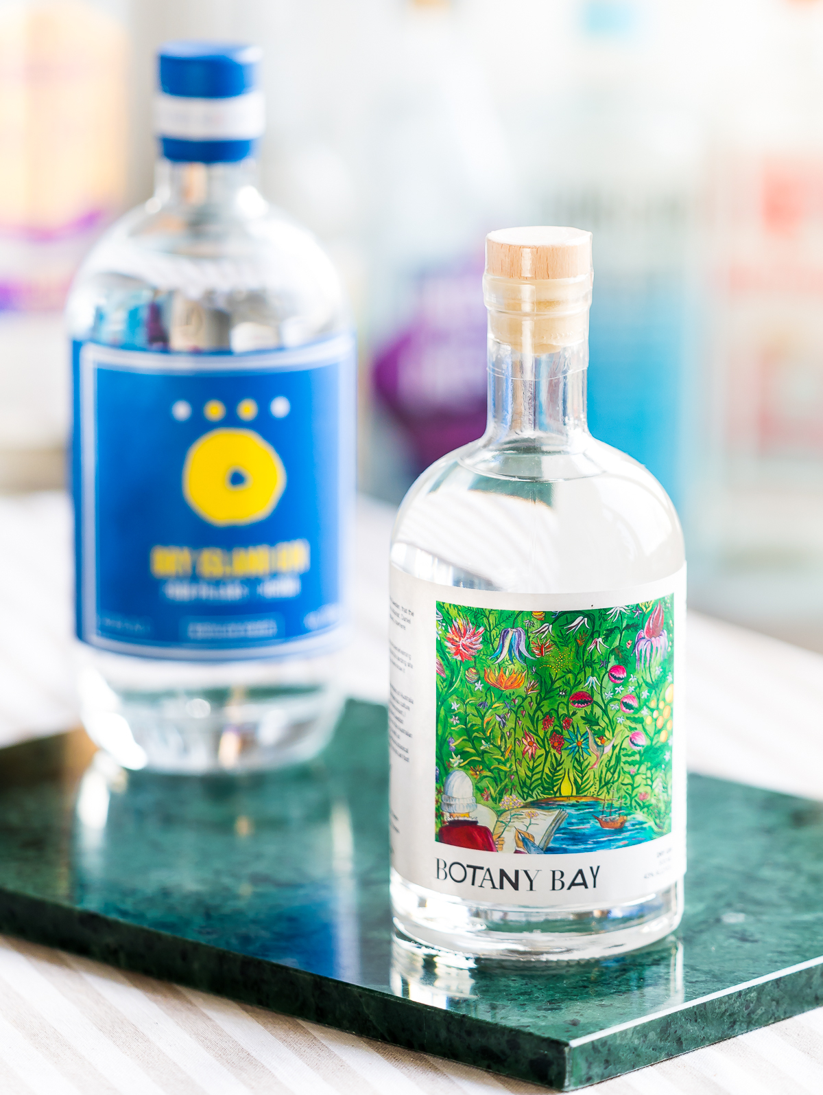 Botany Bay Gin og Dry Island Gin by Hernö Gin x Four Pillars Gin. Photo by Michael Sperling.