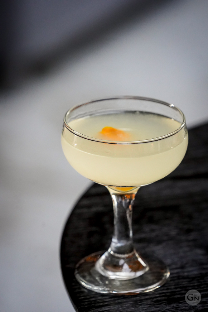 Gimlet lavet med Copenhagen Orange Gin og limecodial. 